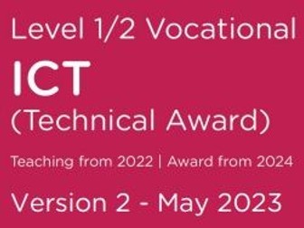 WJEC Vocational ICT Unit1 (first 2 topics full 12 lessons)