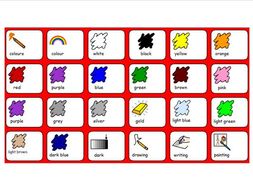 Colours - Symbol and Word Grid - SEN and Lower Ability | Teaching Resources