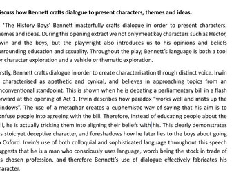 Edexcel Lang/Lit ‘The History Boys’ essay