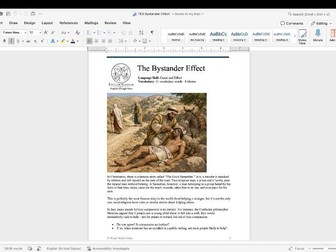 The Bystander Effect | CEFR B2–C1