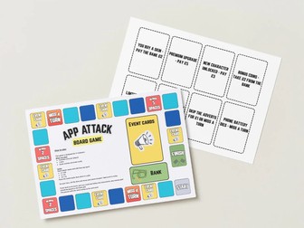 Online Safety Board Game: App Purchases & Digital Spending (KS2/KS3 PSHE)