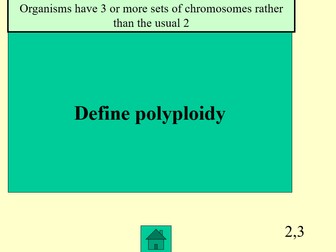 AQA A Level Biology Topic 4 Variation Quiz Game