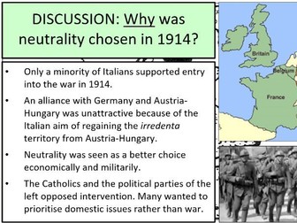 Edexcel A Level History Fascist Italy Lessons 7-8 (Growing instability, 1912-14)