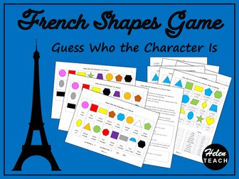 French Game Guess Who the Character Is: Shapes