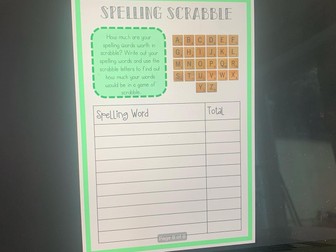 Active Spelling Games