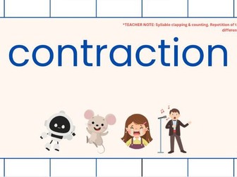 Contractions for Omission  | Year 2 | With links to Fox Tale by Micheal Foreman