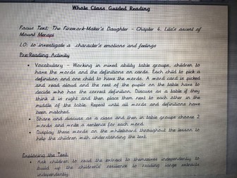 The Firework-Maker's Daughter Chapter 4 Whole Class Guided Reading