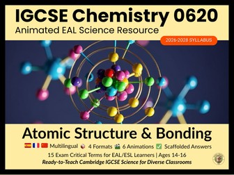IGCSE Chemistry 0620 Atomic Structure & Bonding