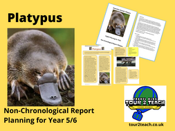 Non-chronological Report Planning: Year 5/6: Australian Animals