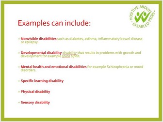 Disability & Equality presentation