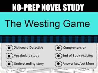 The Westing Game Novel Study-Complete Novel Study.