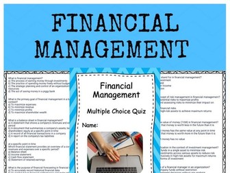 Financial Management - Multiple Choice Quiz