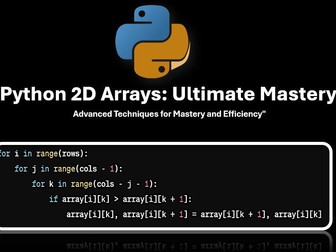 "Python 2D Arrays: Ultimate Mastery"