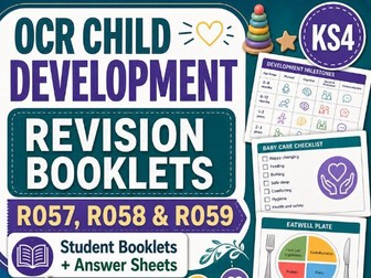 Child Development Revision Booklets | R057, R058 and R059 | Student Booklets and Answer Sheets