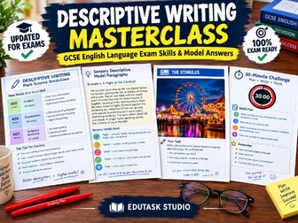 Descriptive & Narrative Writing Masterclass | Exam Skills Pack for GCSE English