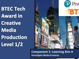 BTEC Media Component 1 Learning Aim B