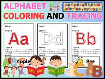Alphabet Coloring and Tracing Worksheets | Fun Letter Practice for Kids