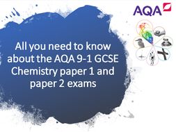 C1 and C2 Revision power-points - All you need to know for the AQA Chemistry paper 1 and 2 exams - RP's included