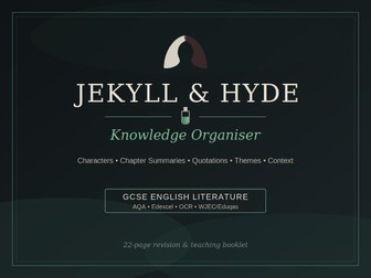 Jekyll & Hyde Knowledge Organiser | GCSE