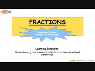 Percentages Converting FDP differentiated + Editable PPT + Codebreaker L1