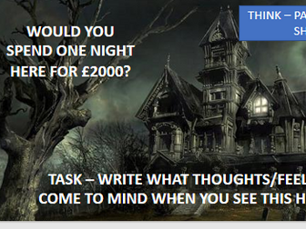 HAUNTED MANOR (CLASSROOM SOW KS3)