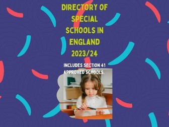 Full list of Special schools in England