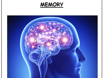 GCSE Psychology Memory workbook