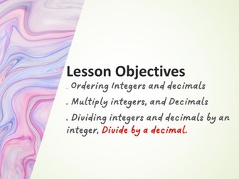 Integers and Decimals