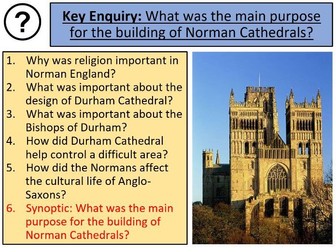 AQA Norman England - 2025 Historic Environment Scheme Durham Cathedral