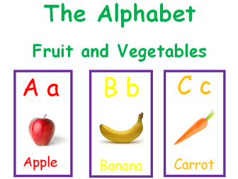 Alphabet: Fruit and Vegetables Edition