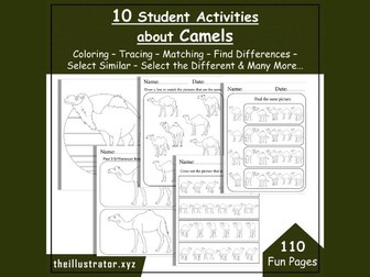 10 Student Activities About Camels to Improve Focus and Fine Motor Skills