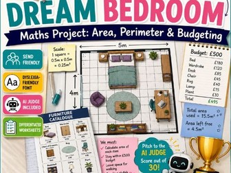 Year 5/6 Area and Budgeting Bedroom Design Project