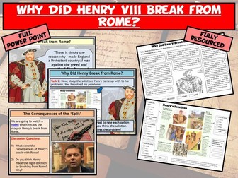 Why Did Henry Break from Rome?
