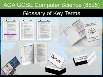 AQA GCSE Computer Science 8525 Glossary of Key Terms Booklet, Flashcards & Display Poster