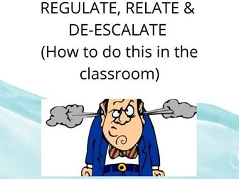 Point5 Behaviour: Regulate, Relate, De-escalate - How to do this in the classroom