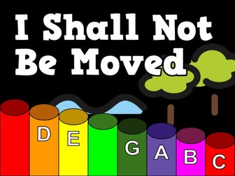 I Shall Not Be Moved - Boomwhacker Play Along Video and Sheet Music