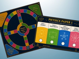 Revision Trivial Pursuit Game - Paper 1 (AQA) GCSE Physics