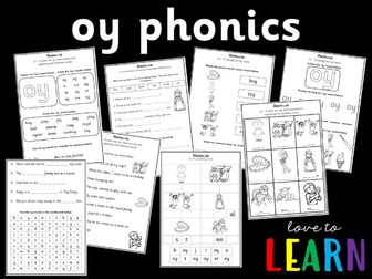 oy  Phonics Worksheets