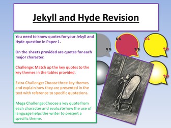 Jekyll and Hyde Revision