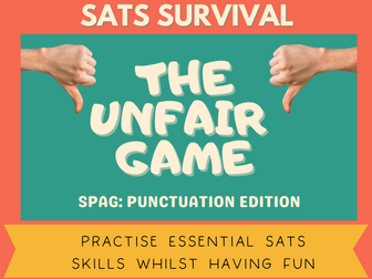 The Unfair Game SATs SPAG Punctuation Year 6