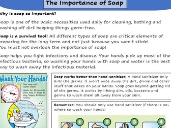 The importance of soap to prevent viruses