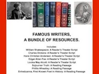 FAMOUS WRITERS! A Bundle of Resources!