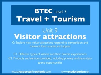 BTEC L3 Travel + Tourism Unit 9. Visitor attractions - C