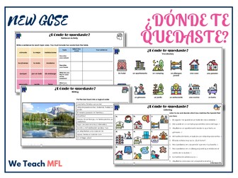 New GCSE - ¿Dónde te quedaste? Complete Unit Pack