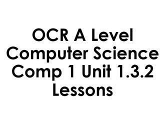 OCR ALevel Computer Science Comp 1 Unit 1.3.2 Networks