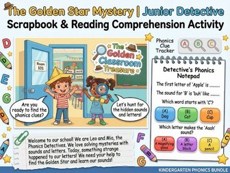 The Golden Star Mystery | Junior Detective Scrapbook & Reading Comprehension Activity
