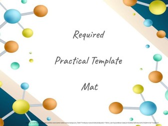 Required Practical Template Mat