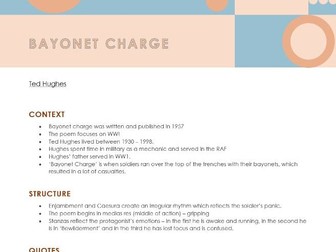 Bayonet Charge notes