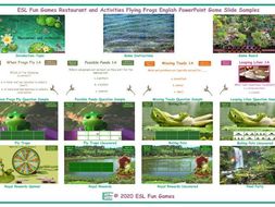 Restaurant and Activities Flying Frogs English PowerPoint Game