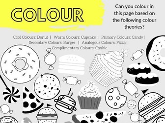 Colour Theory Colouring Pages